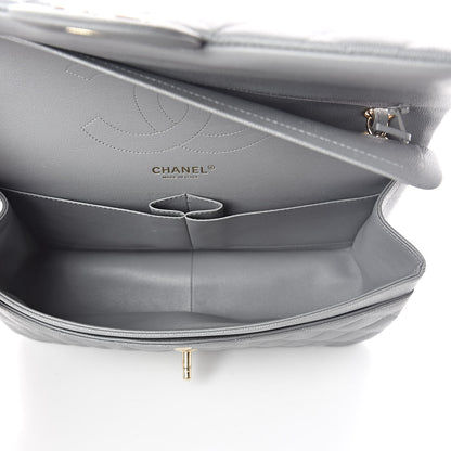 Chanel Caviar Quilted Jumbo Double Flap Dark Grey 5 of 10