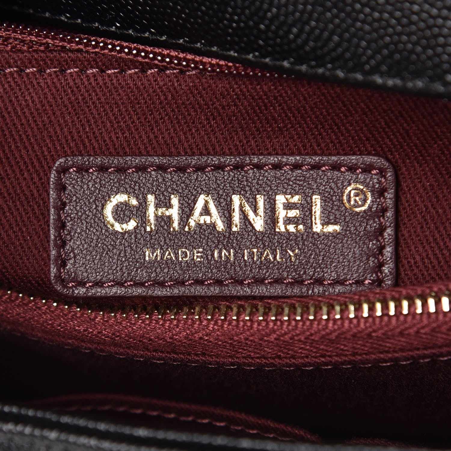 Chanel Caviar Chevron Quilted Small Coco Handle Flap Black 7 of 9