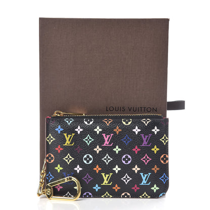 Louis Vuitton Monogram Multicolor Key Pouch Black Grenade 9 of 9