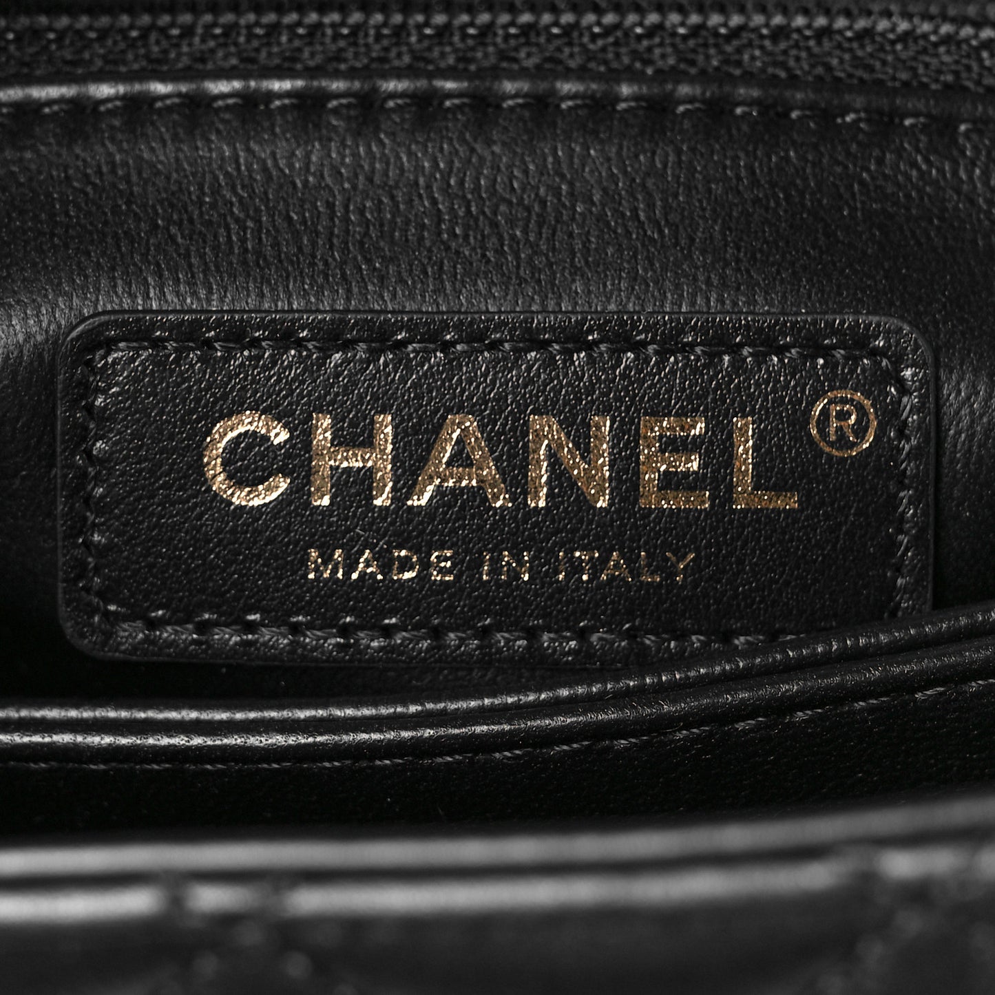 Calfskin Strass Quilted Mini Coco Handle Flap Dark Silver