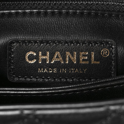 Chanel Calfskin Strass Quilted Mini Coco Handle Flap Dark Silver 6 of 9