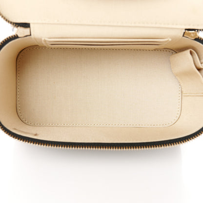 Chanel Lambskin Quilted Pearl Crush Small Vanity Case With Chain Black 5 of 11