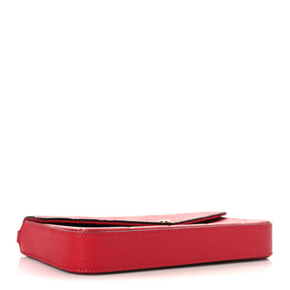 Louis Vuitton Empreinte Pochette Felicie Chain Wallet Scarlet 5 of 11