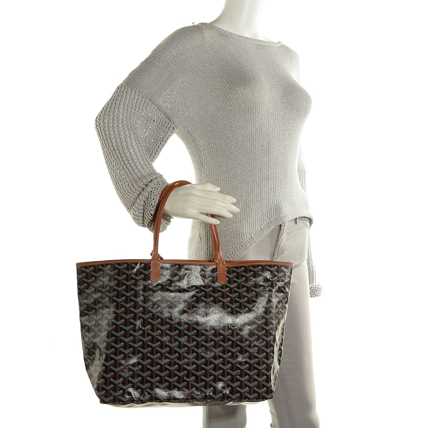 Goyard Goyardine Saint Louis PM Black Gold 2 of 11