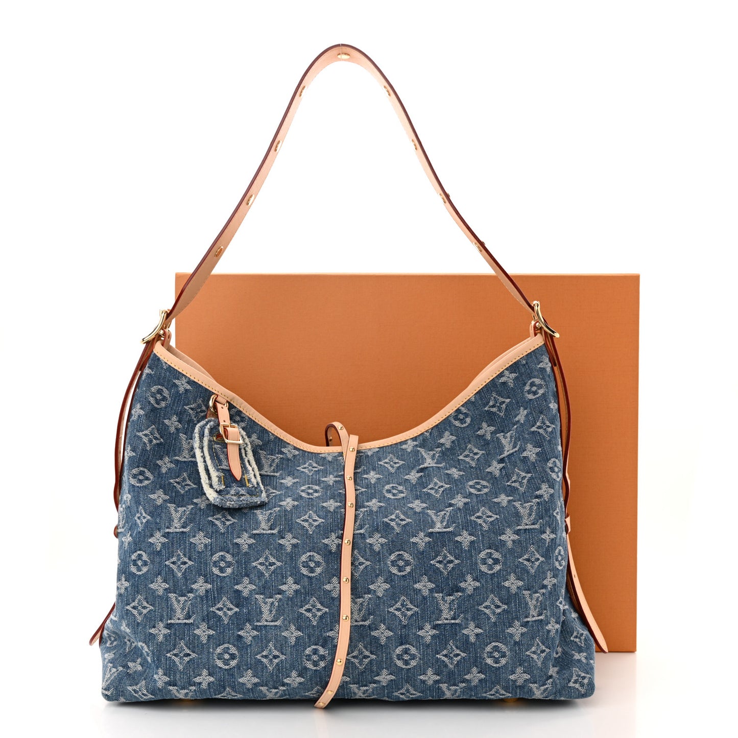 Monogram Denim CarryAll MM Blue