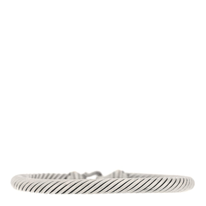 David Yurman Sterling Silver 18K Yellow Gold 5mm Cable Classic Buckle Bracelet 2 of 3