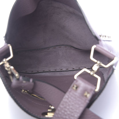 Valentino Garavani Pebbled Calfskin Small Rockstud Flip-Lock Messenger Bag Dark Mauve 5 of 9