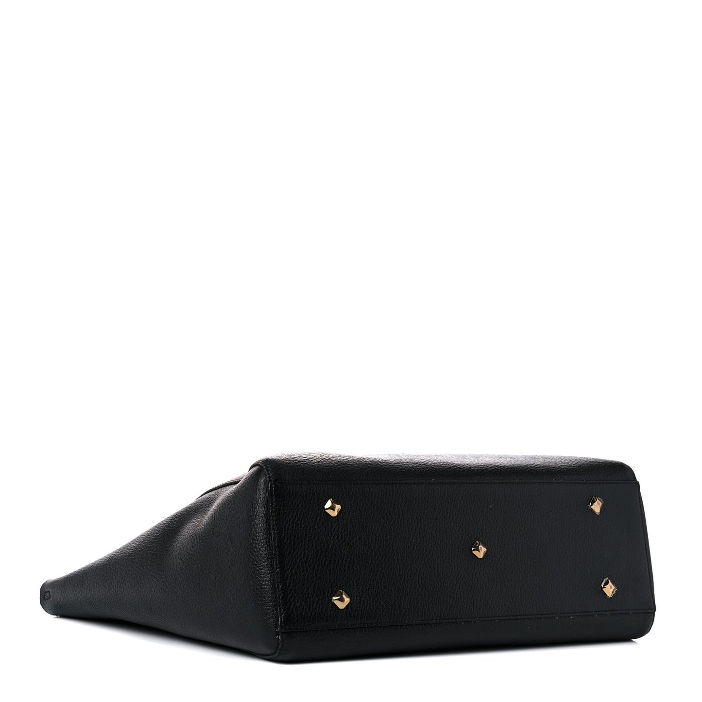 Grained Calfskin Medium Reversible Wandel Tote Black
