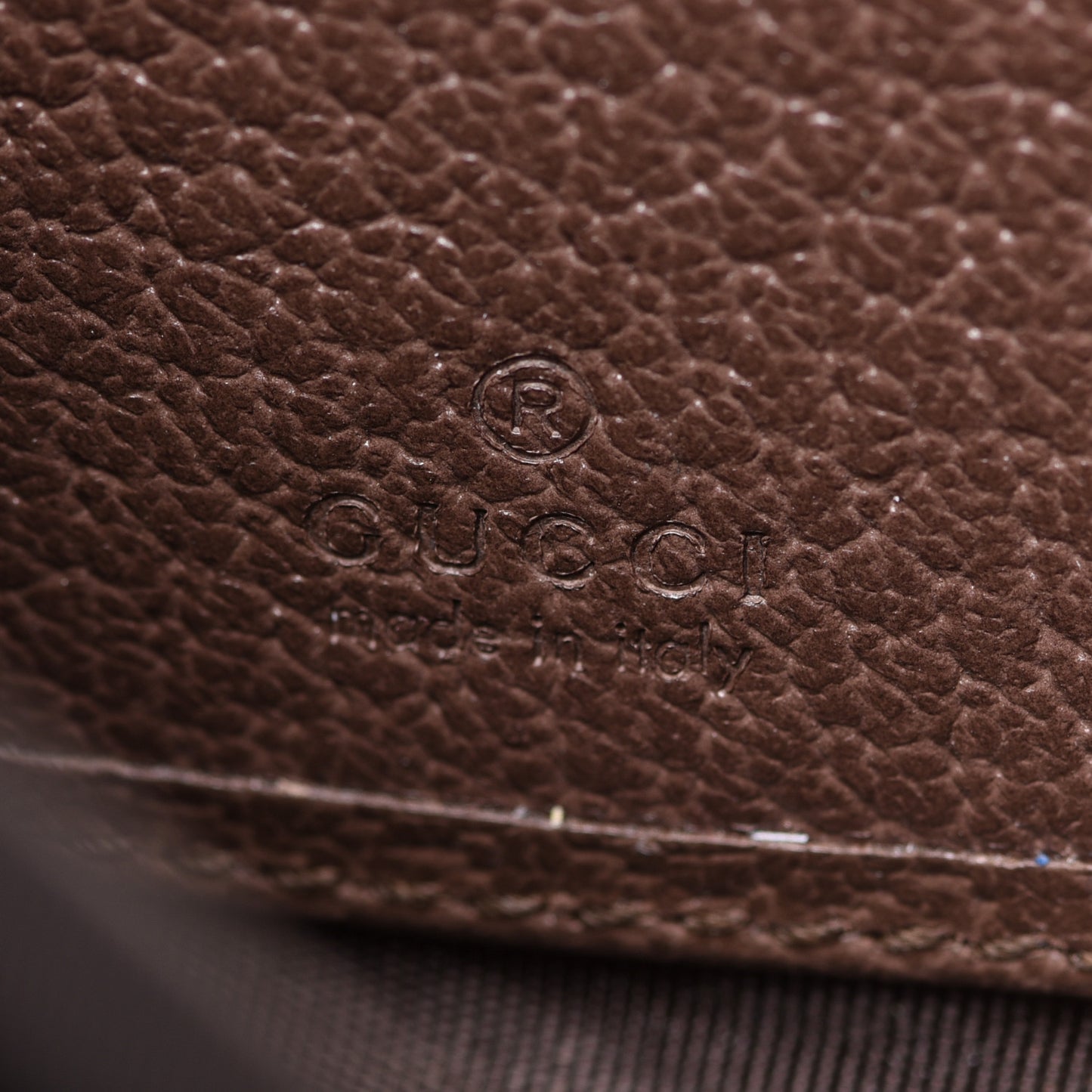 GG Supreme Monogram Web Ophidia Zip Around Wallet Brown