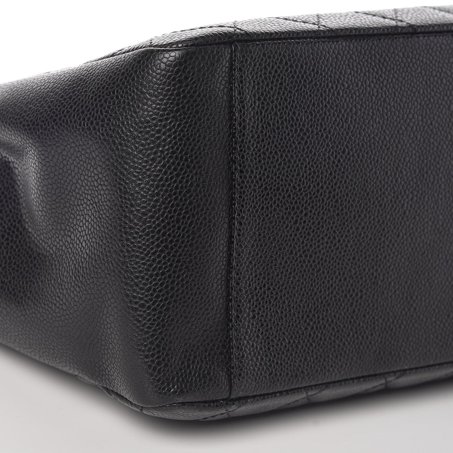 Caviar Quilted Grand Shopping Tote GST Black