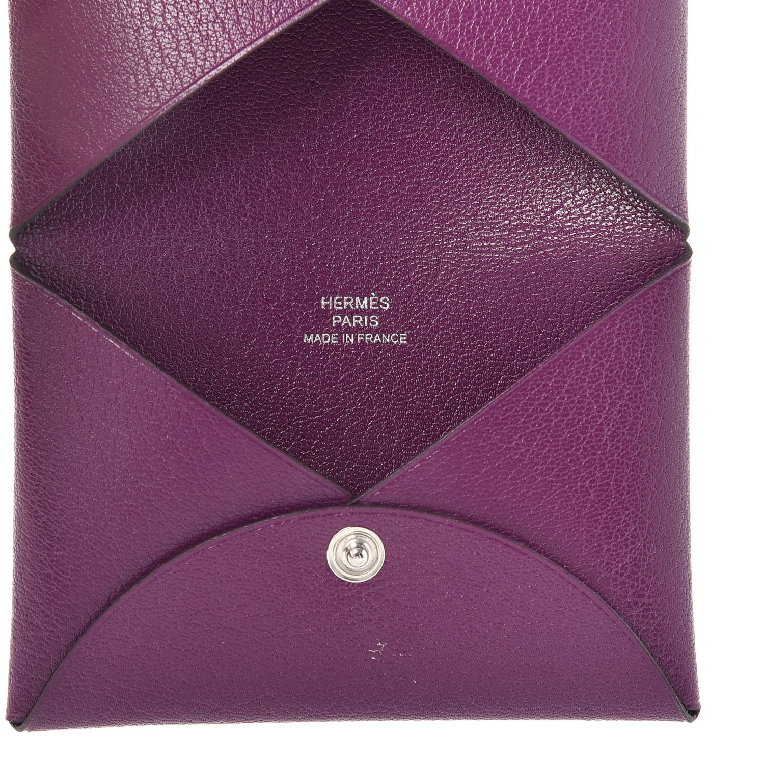 Hermes Chevre Mysore Calvi Card Case Anemone 5 of 6