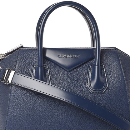 Givenchy Grained Calfskin Small Antigona Night Blue 8 of 10