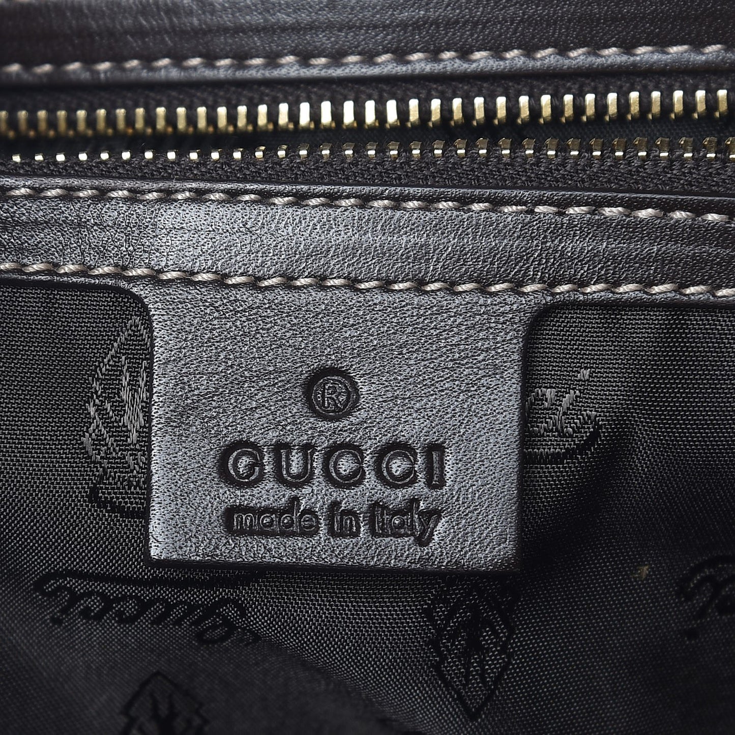 Crystal Monogram Large Hysteria Clutch Brown