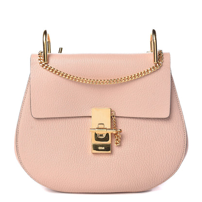 Chloe Grained Lambskin Drew Shoulder Bag Cement Pink 1 of 9