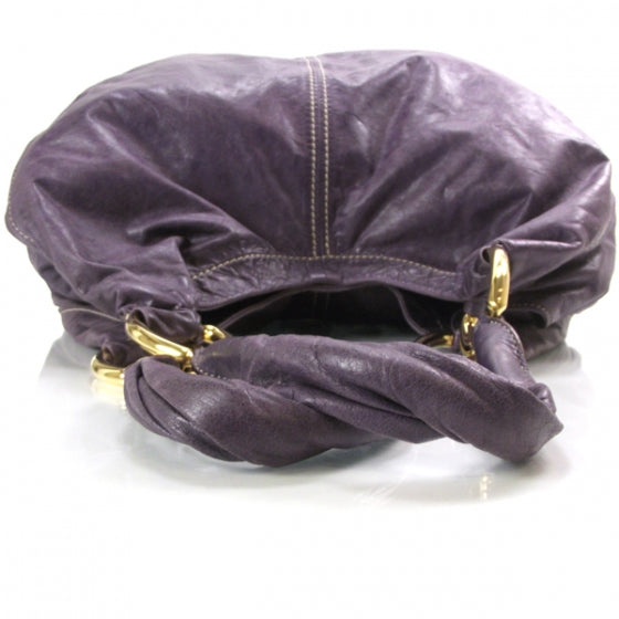 Miu Miu Vitello Leather Vintage Hobo Purple 6 of 12