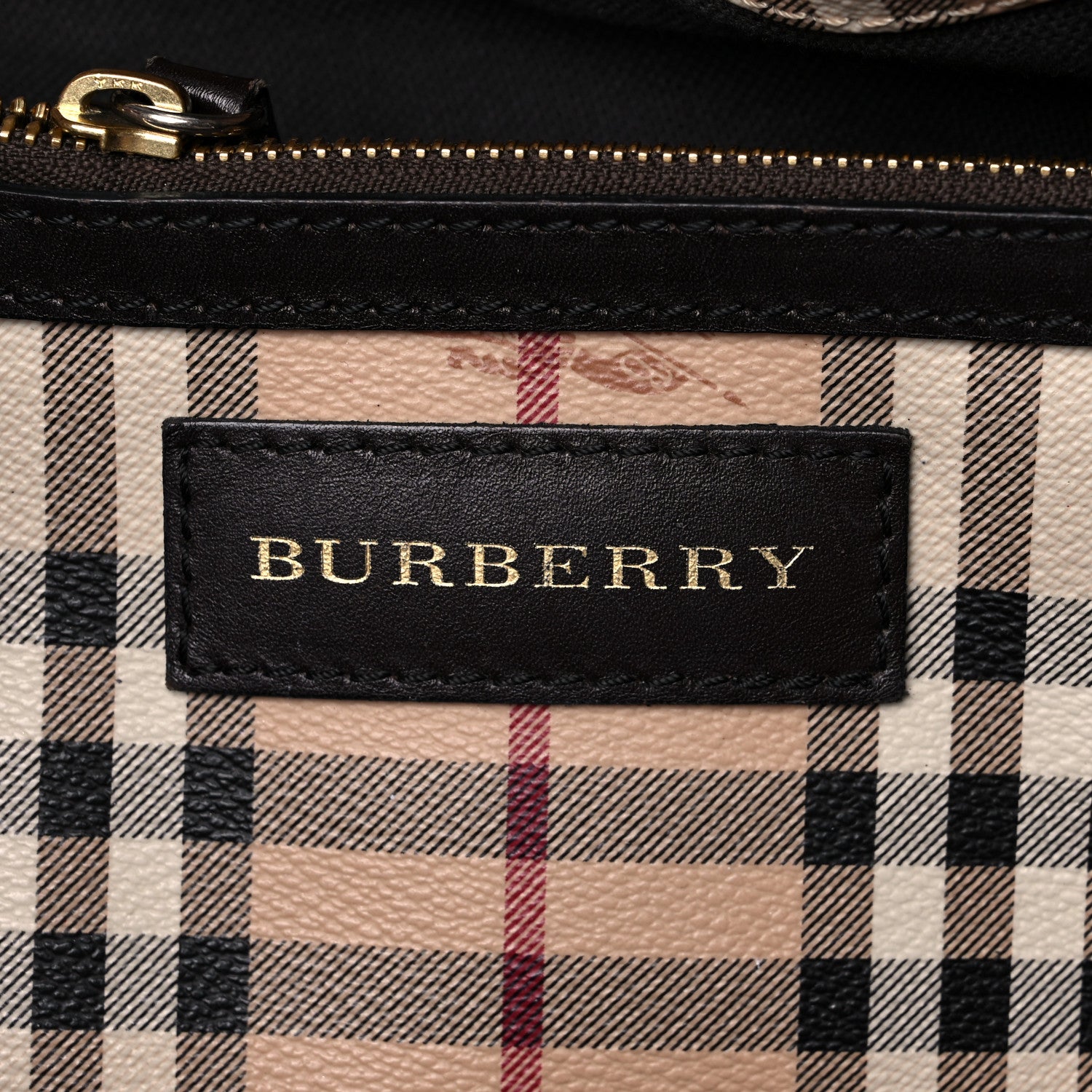 Burberry Haymarket Check Large Canterbury Tote Chocolate 6 of 26