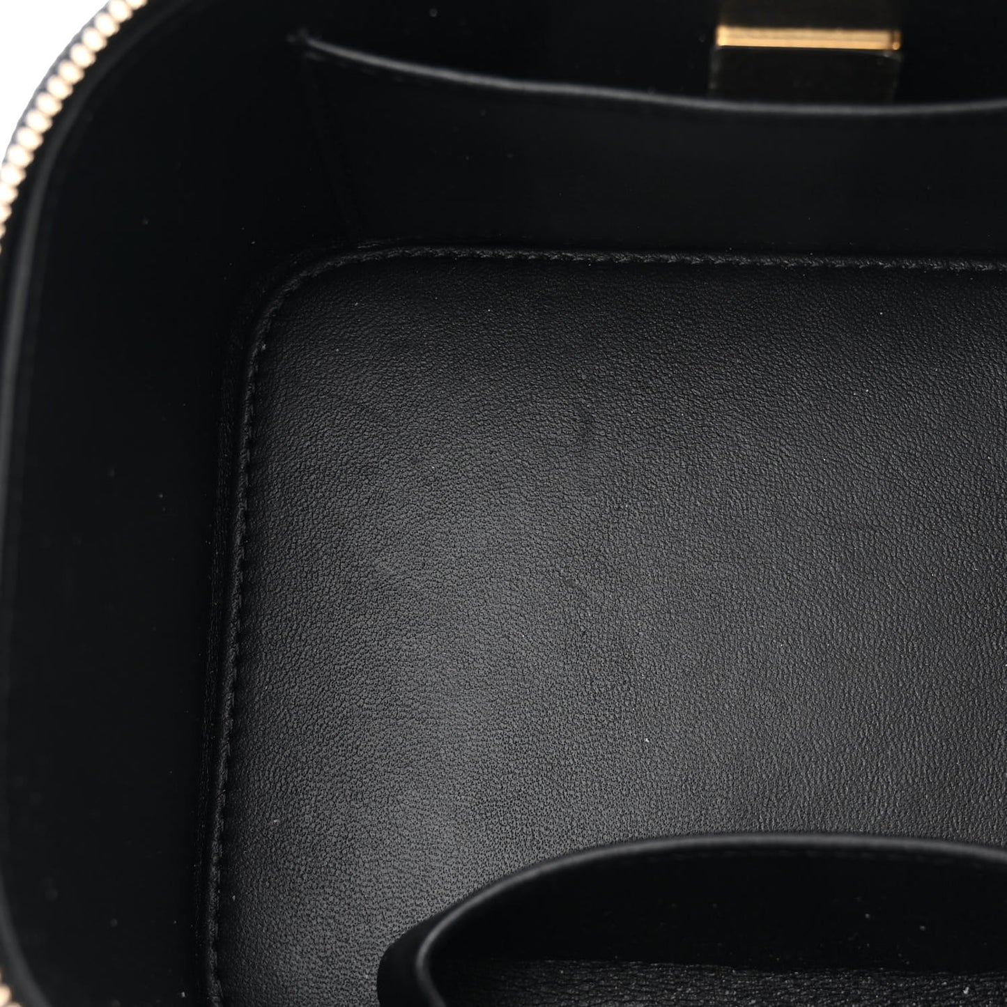 Caviar Quilted Small CC Vanity Case Black