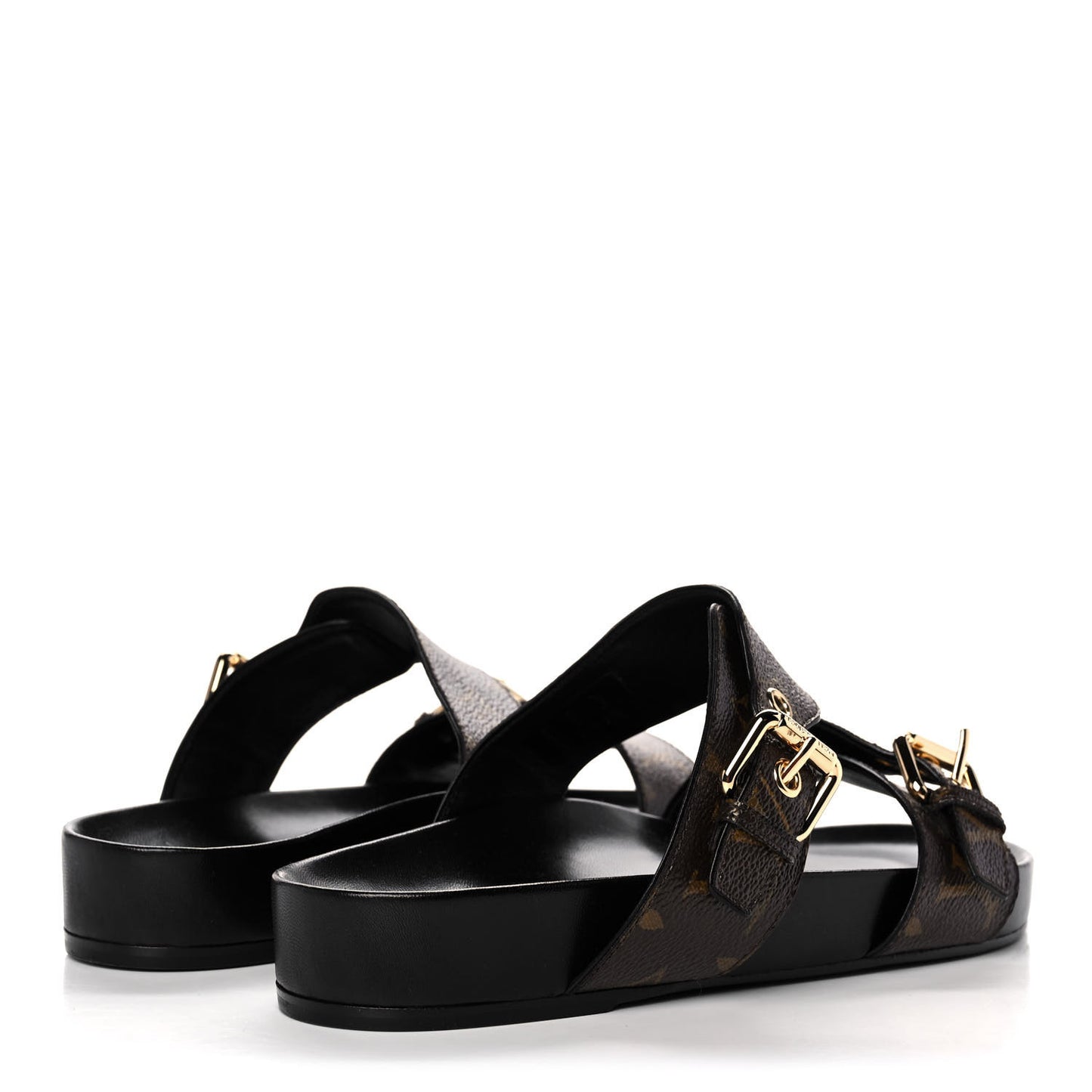 Monogram Bom Dia Mule Sandals 38 Black