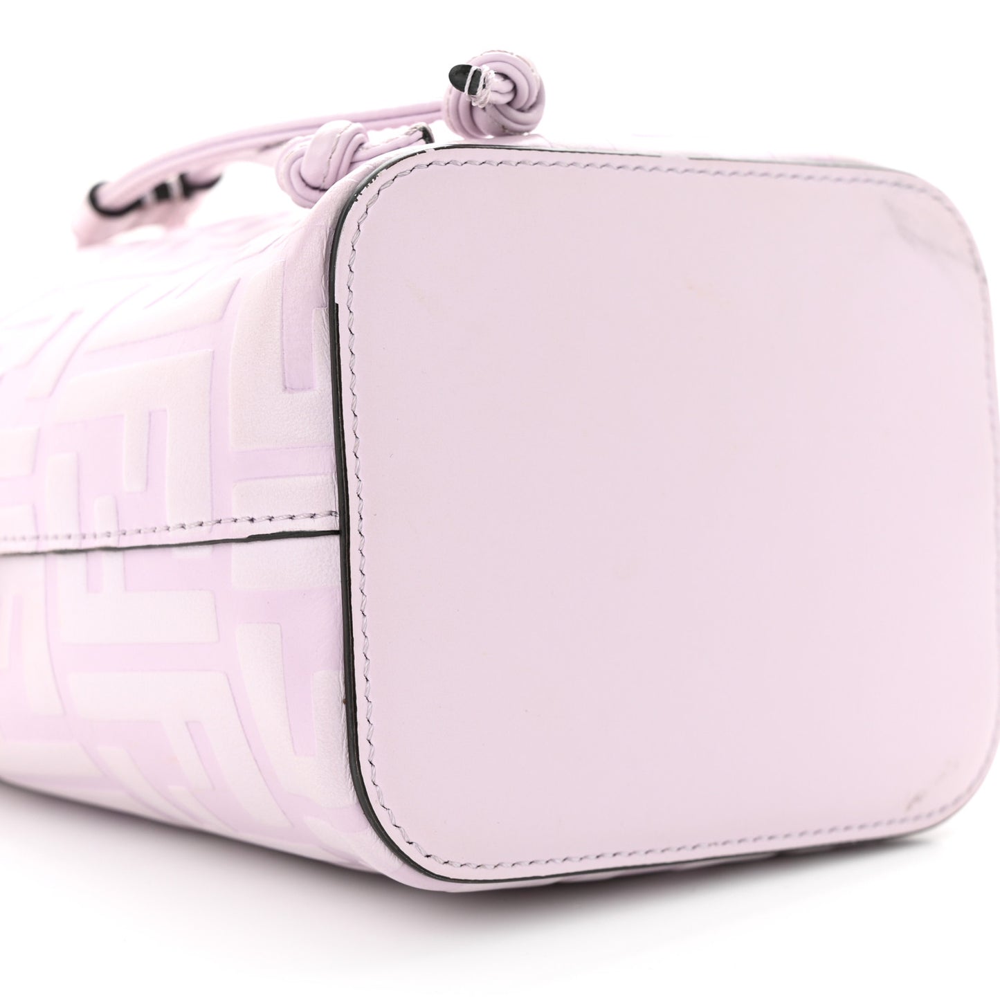 Vitello Termosport F is Fendi FF 1974 Embossed Mini Mon Tresor Bucket Bag Anemone