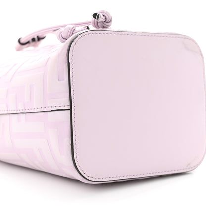 Fendi Vitello Termosport F is Fendi FF 1974 Embossed Mini Mon Tresor Bucket Bag Anemone 9 of 11