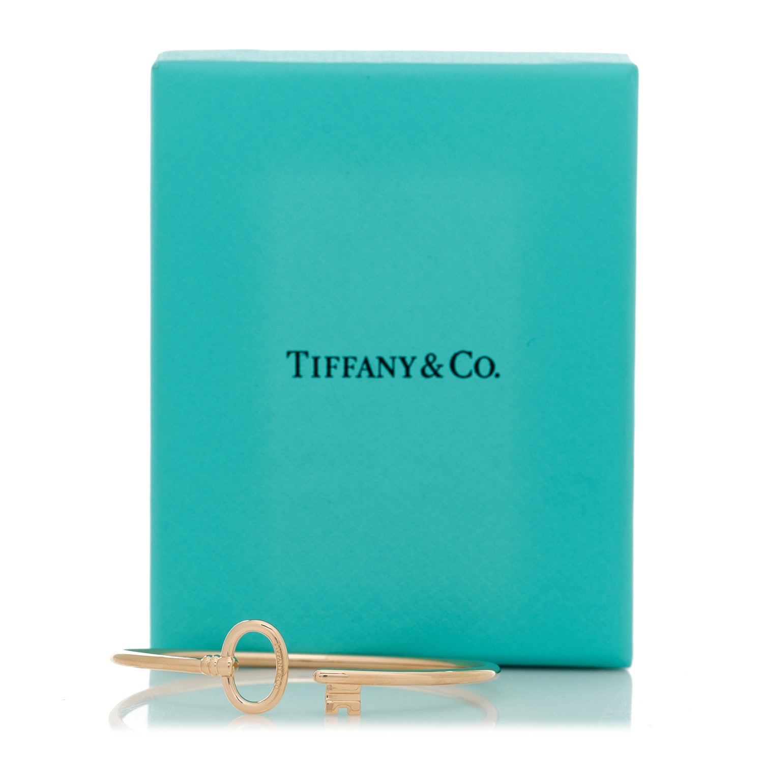 Tiffany 18K Rose Gold Keys Wire Bracelet 4 of 4