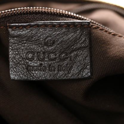 Gucci Monogram Medium D Gold Ring Hobo Dark Brown 6 of 10