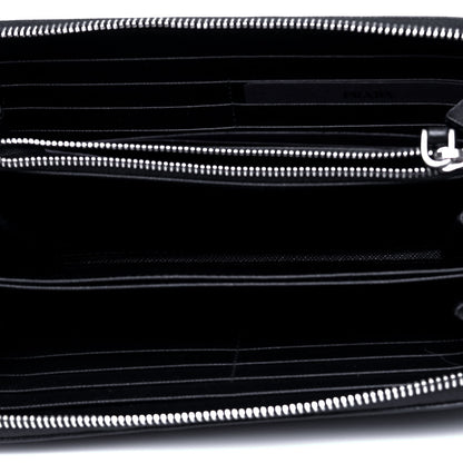 Prada Saffiano Zip Around Wallet Black 3 of 7
