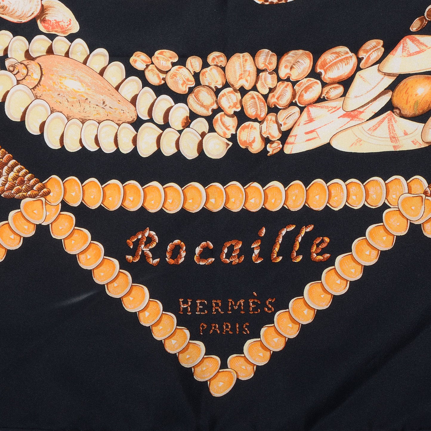 Silk Rocaille Scarf 90 Black