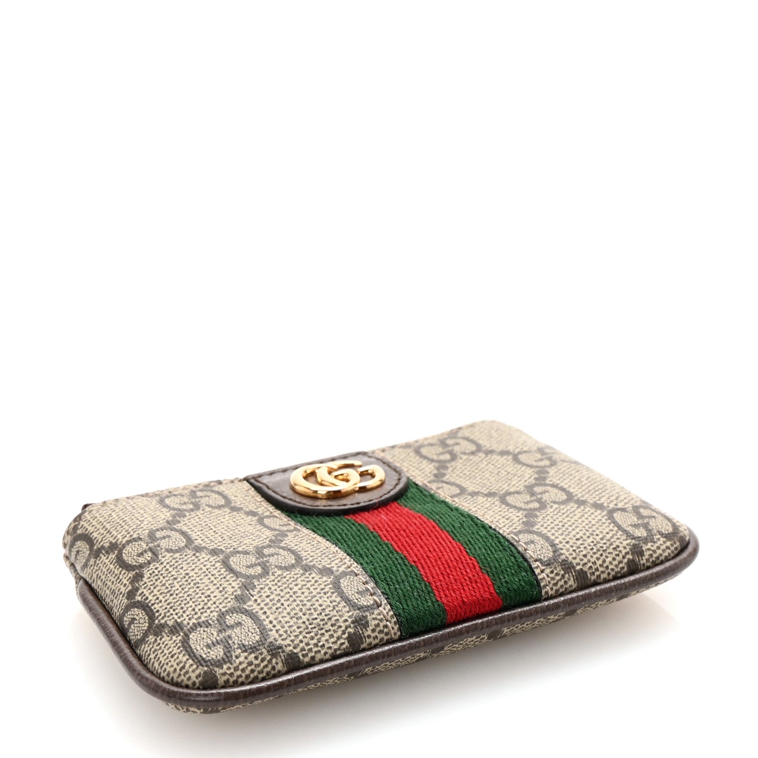 Gucci GG Supreme Monogram Web Ophidia Key Case Beige New Acero 4 of 8