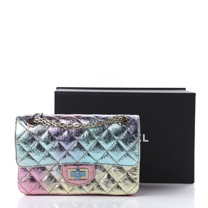 Chanel Metallic Goatskin Quilted Mini 2.55 Reissue Flap Multicolor 12 of 12