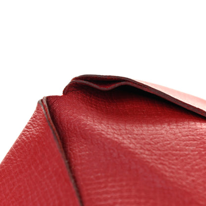 Hermes Epsom Calvi Card Case Rouge Garance 12 of 13