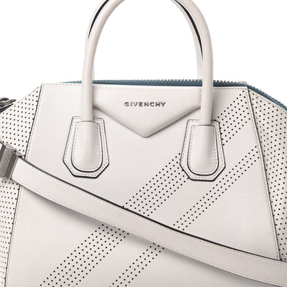 Givenchy Lambskin Perforated Small Antigona White 9 of 15
