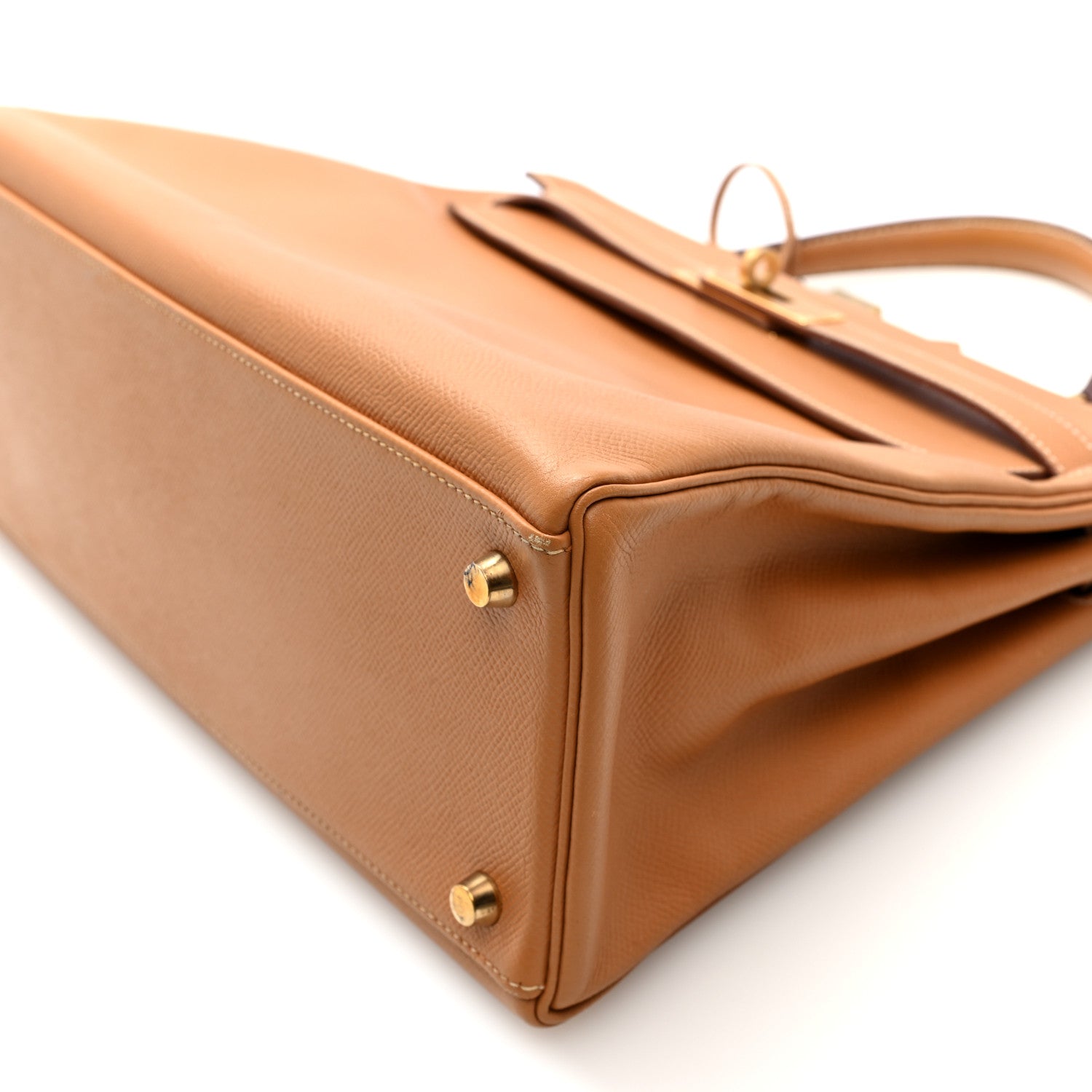 Hermes Courchevel Kelly Retourne 32 Gold 10 of 10
