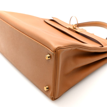 Hermes Courchevel Kelly Retourne 32 Gold 10 of 10