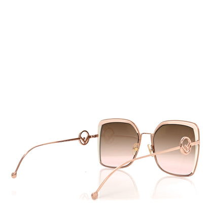 Fendi Metal Acetate F is Fendi Square Sunglasses FF 0294/S Rose Gold 4 of 7