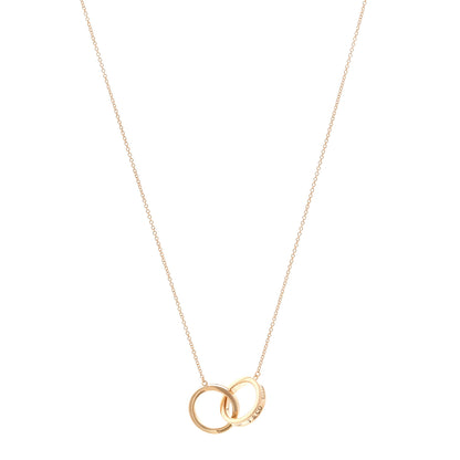 Tiffany 18K Rose Gold 1837 Interlocking Circles Pendant Necklace 1 of 4