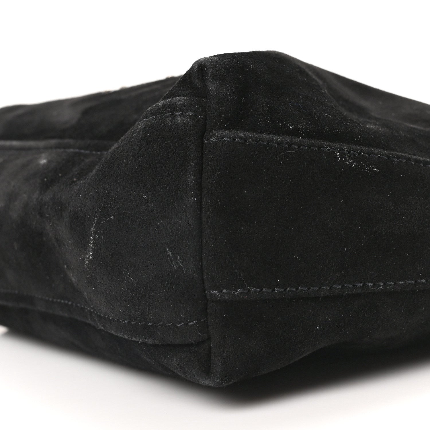 Prada Scamosciato Suede Shoulder Bag Black 10 of 10