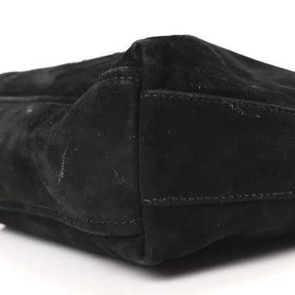 Prada Scamosciato Suede Shoulder Bag Black 10 of 10