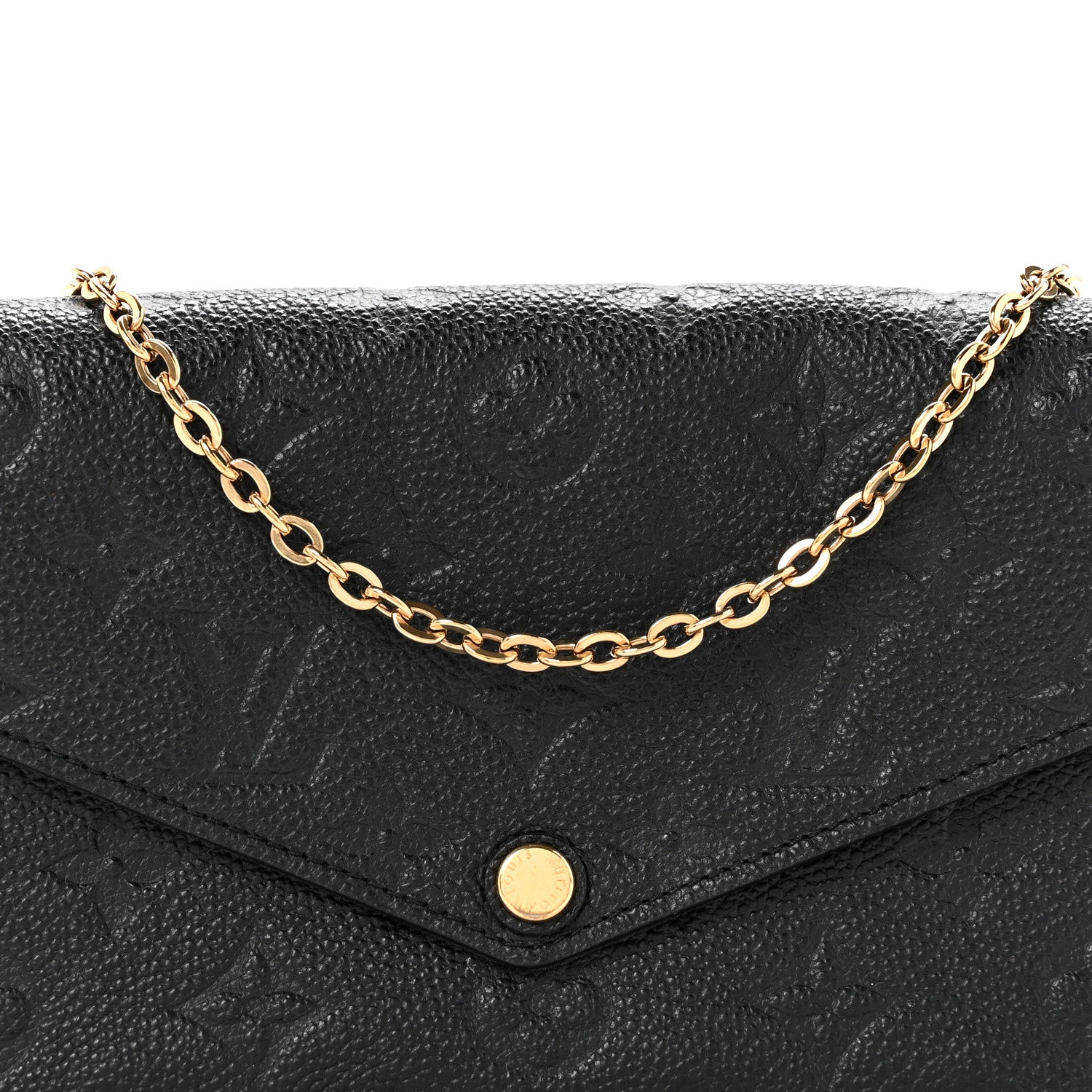 Louis Vuitton Empreinte Pochette Felicie Chain Wallet Black 7 of 15