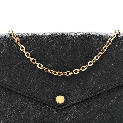Louis Vuitton Empreinte Pochette Felicie Chain Wallet Black 7 of 15