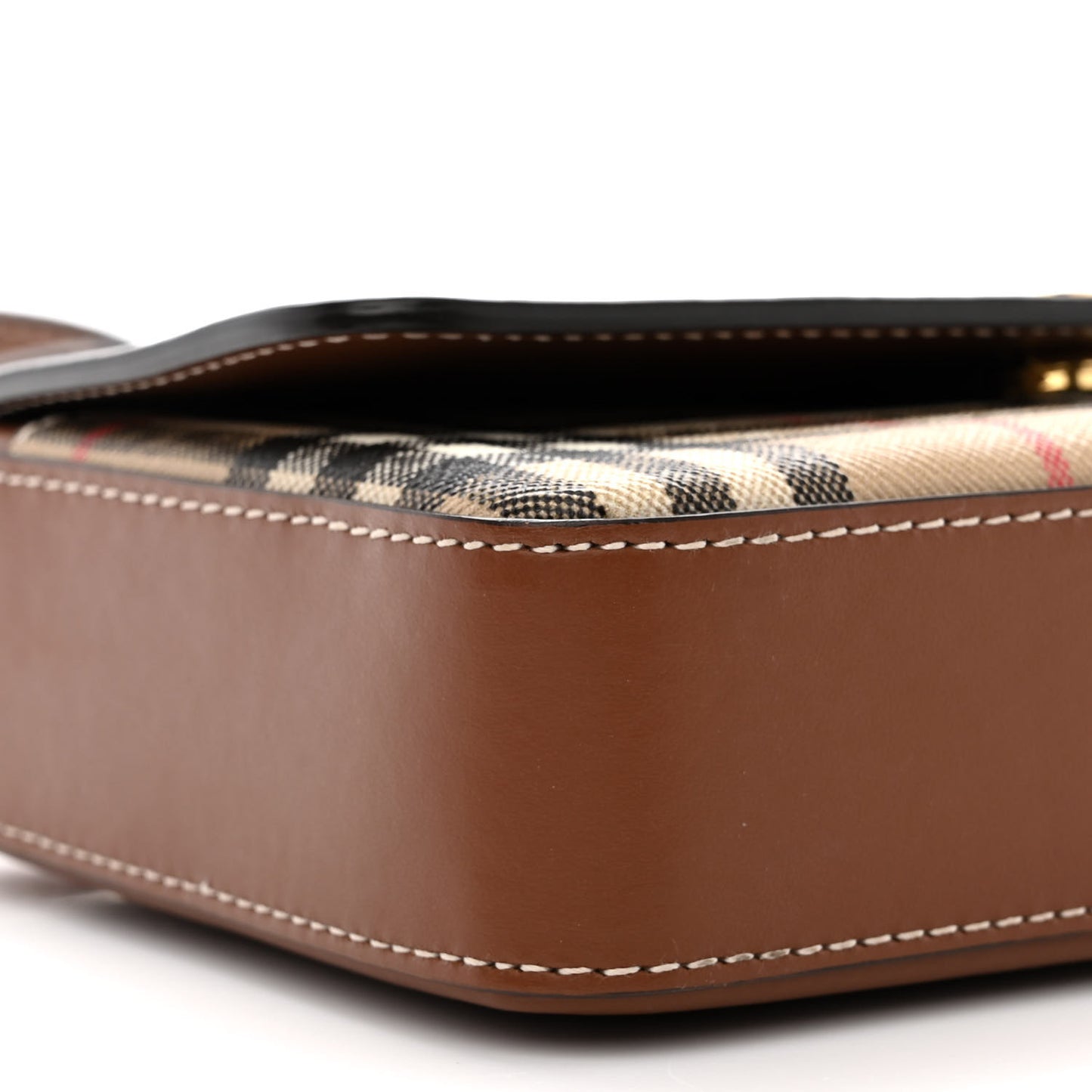 Calfskin Vintage Check New Hampshire Bag Archive Beige Tan