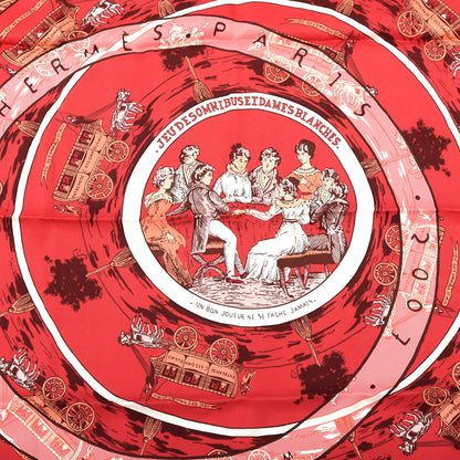Hermes Silk Jeu de Omnibus et Dames Blanches Scarf 70 2 of 4