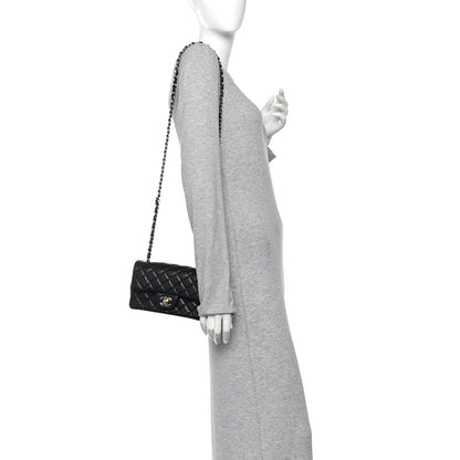 Chanel Lambskin Quilted Mini Rectangular Flap Black 2 of 10