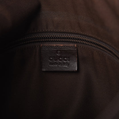 Gucci Monogram Calfskin Perforated Medium Flat Messenger Bag Dark Brown 8 of 15