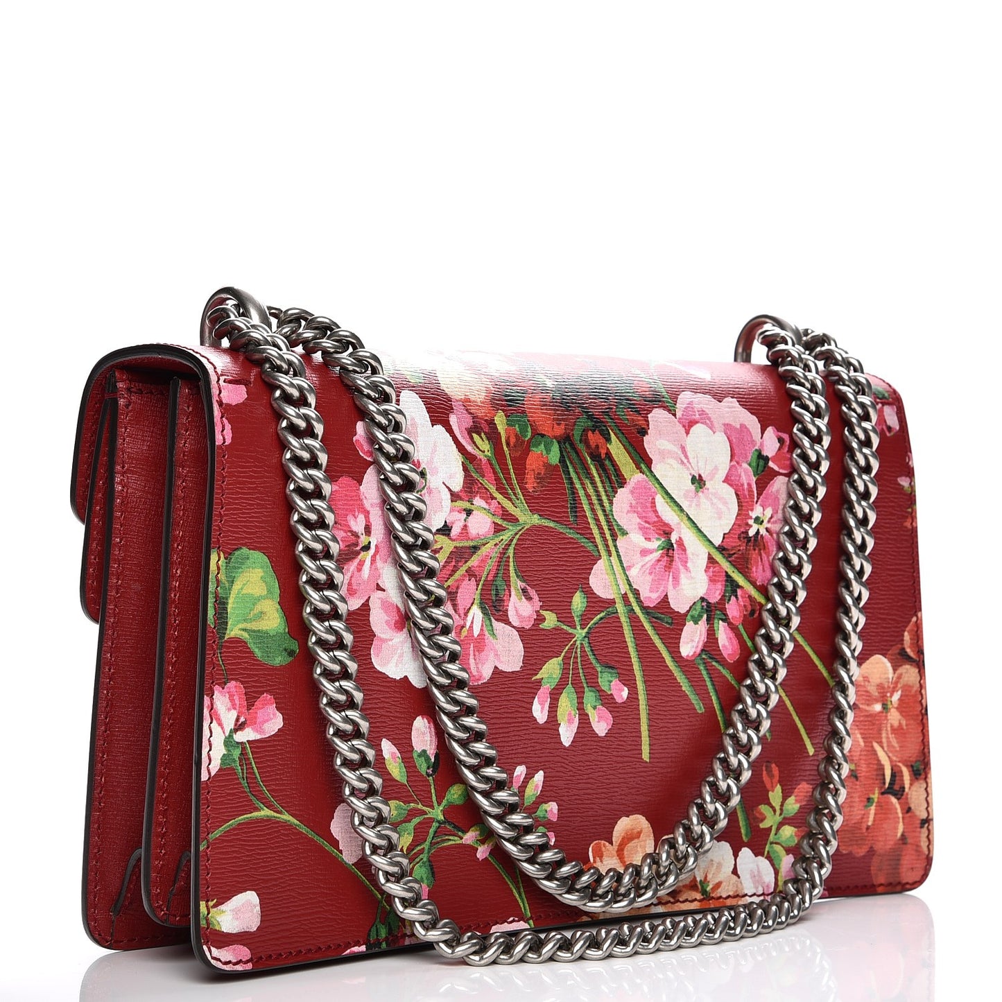 Calfskin Blooms Print Small Dionysus Shoulder Bag Romantic Cherry Multicolor