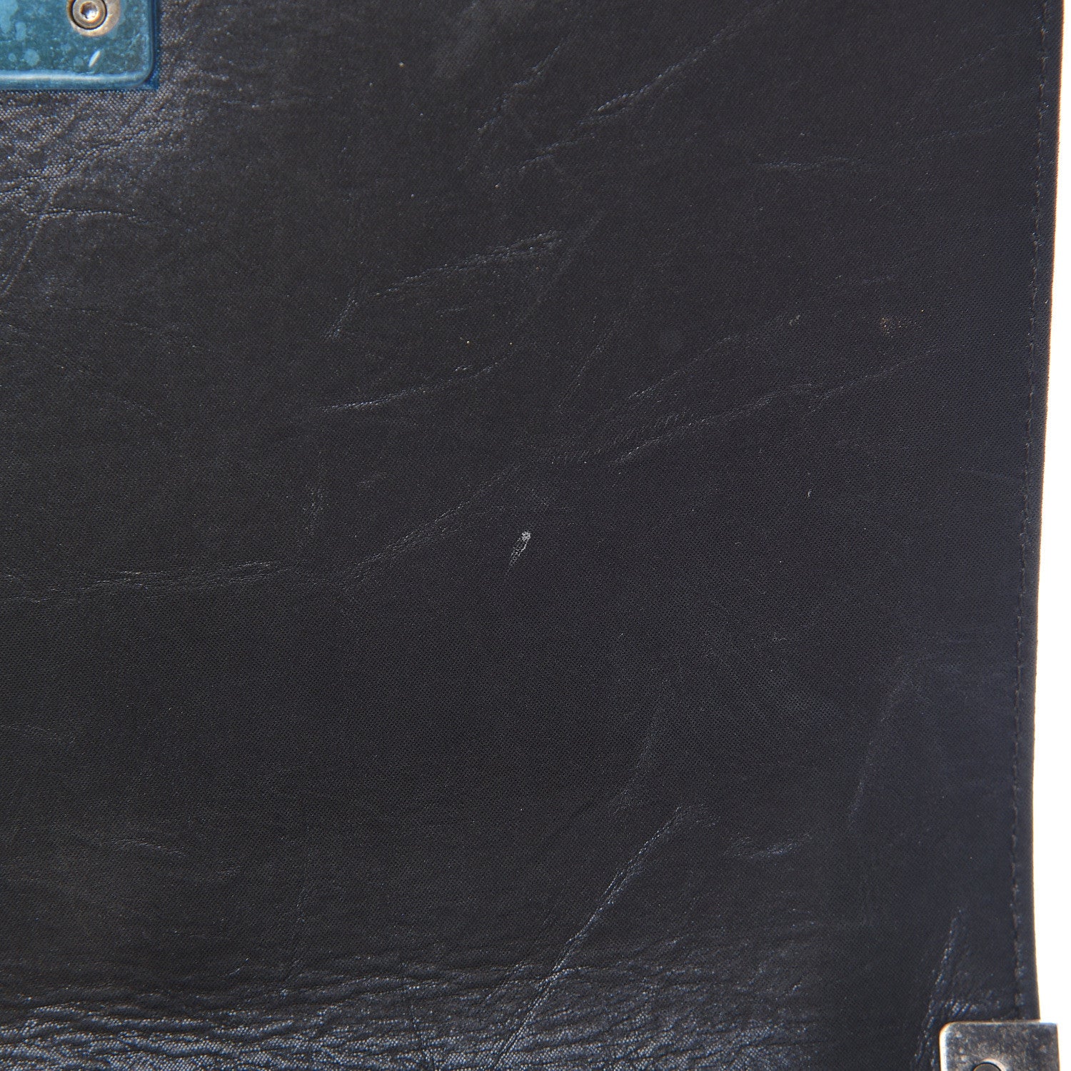 Chanel Iridescent Calfskin Embellished Double Stitch Medium Boy Flap Black 8 of 14