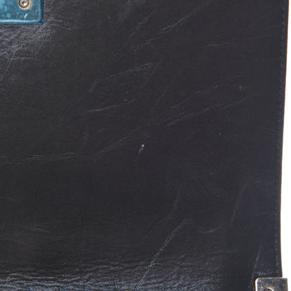 Chanel Iridescent Calfskin Embellished Double Stitch Medium Boy Flap Black 8 of 14