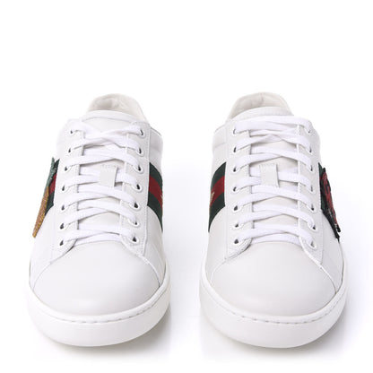 Gucci Calfskin Ayers Web Pineapple Ladybug Embroidered Womens Ace Sneakers 36.5 White 2 of 9
