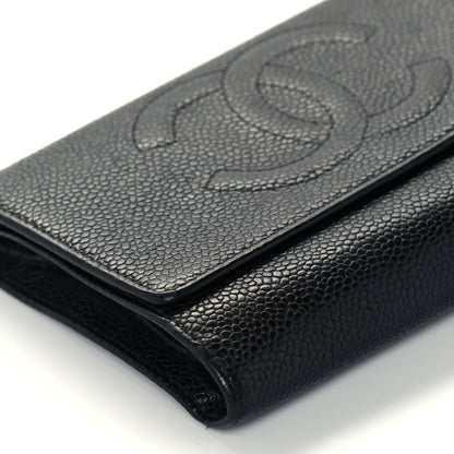 Chanel Caviar Timeless CC Compact Wallet Black 10 of 13