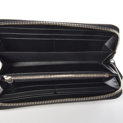 Fendi Vitello Liberty Fun Fair Studded Zip Around Wallet Black Multicolor 5 of 7